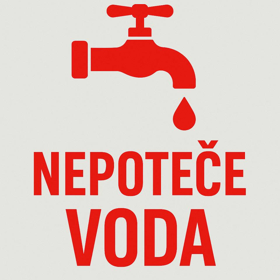Z DŮVODU OPRAVY VODOVODNÍHO ŘADU U čp.41 NEPOTEČE ZÍTRA 12.2.2026 OD 8 - 11 HODIN VODA ( cca od zámku směrem na Kozí roh).