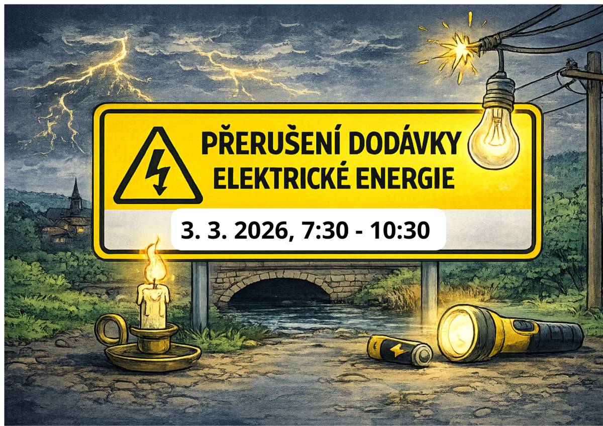 Společnost ČEZ Distribuce, a. s. oznamuje plánované přerušení dodávky elektrické energie v obci Radovesice.