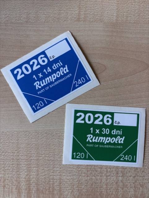 Z důvodu nemoci se přesouvá termín prodeje známek na popelnice.