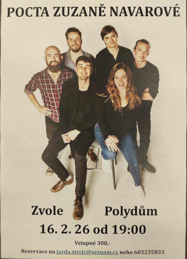 16.2. Pocta Zuzaně Navarové. Písničky v podání stejnojmenné kapely.