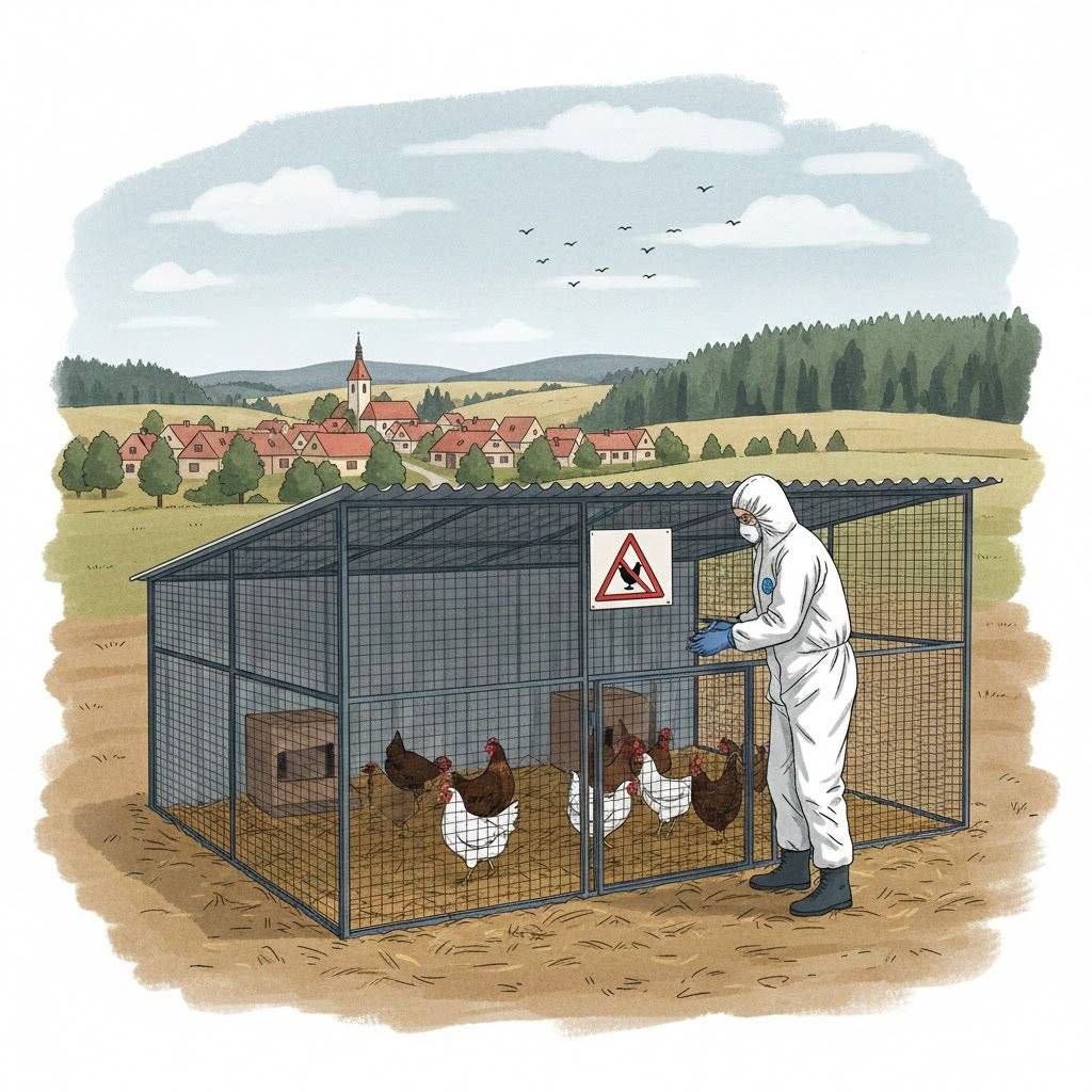 Vážení spoluobčané, Krajská veterinární správa potvrdila výskyt vysoce patogenní ptačí chřipky v nedalekém Velkém Přítočně. Naše obec Ptice byla zahrnuta do tzv. „pásma dozoru“, z čehož vyplývají důležité povinnosti zejména pro chovatele: ✅ Povinné hlášení do 11. února: Prosíme všechny chovatele drůbeže a jiného ptactva (slepice, husy, kachny, holubi atd.), aby nejpozději do středy 11. 2. 2026 odevzdali na obecní úřad vyplněný sčítací list (počet a druh ptáků). Formuláře a podrobnosti najdete na odkazu níže. 🛡️ Ochrana chovů: Držte ptactvo v uzavřených prostorách (zasíťované výběhy, kurníky). Zamezte kontaktu s volně žijícími ptáky a zabezpečte krmivo i vodu před znečištěním trusem divokého ptactva. 🚫 Zákazy: Platí zákaz pořádání trhů, výstav a přehlídek ptactva. Jakékoli podezřelé úhyny nebo pokles snášky hlaste neprodleně na krizovou linku veterinární správy (+420 720 995 204). Veškeré podrobné informace, oficiální nařízení a potřebné dokumenty naleznete na úřední desce zde: 👉 https://urednideska.alis.cz/obec-ptice/vyveseni/414 Děkujeme za spolupráci a zodpovědný přístup.   Ing. Miloš Dvorský - starosta