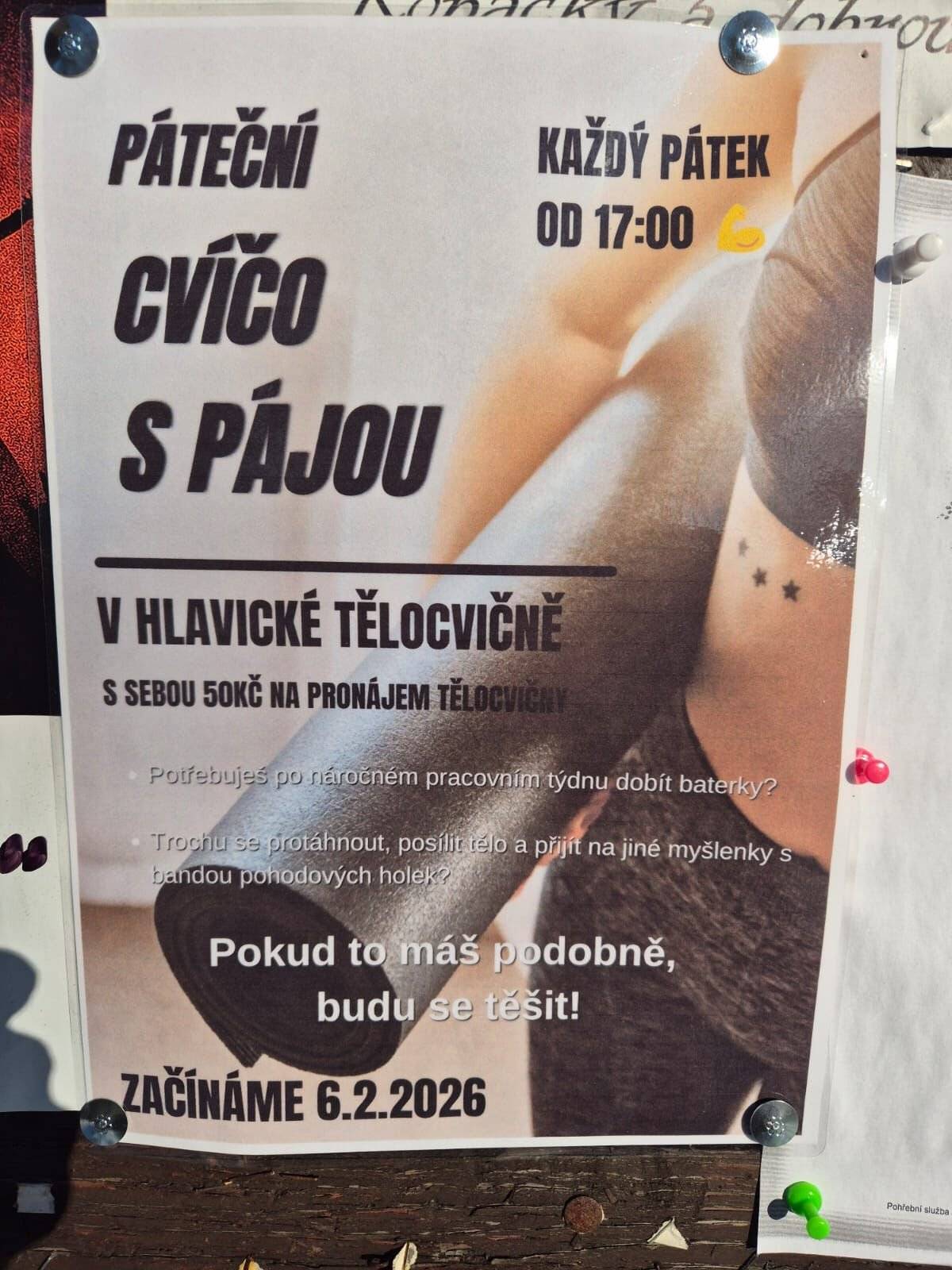 V hlavické tělocvičně od 17h.