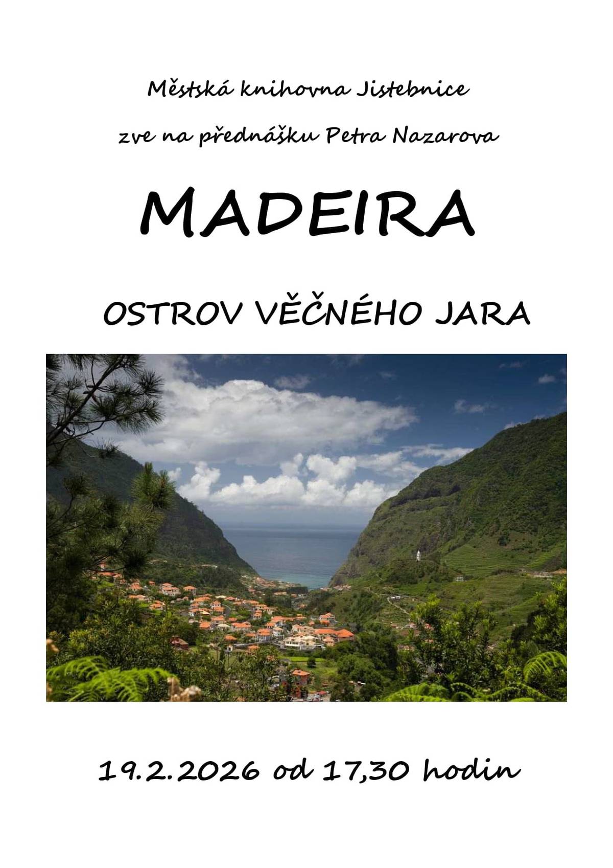19. února 2026 od 17:30 hod. - Městská knihovna Jistebnice