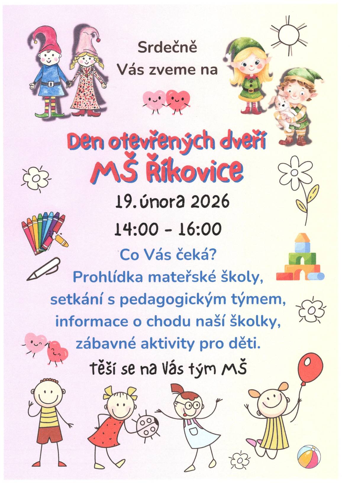 Den otevřených dveří v MŠ Říkovice
