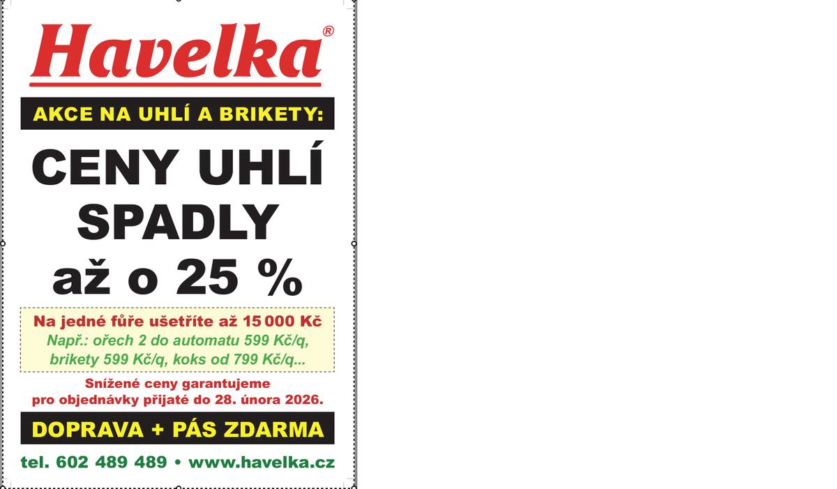 Ceny uhlí spadly až o 25 %