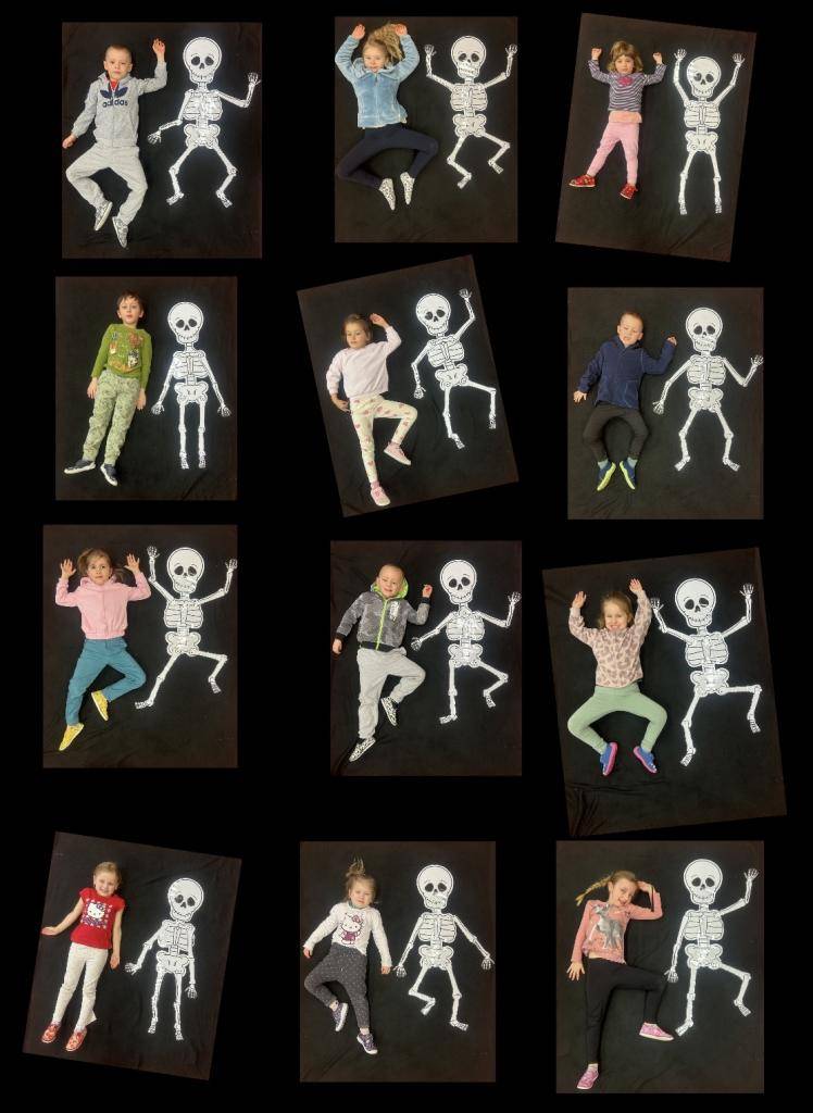 Lidské  tělo mozek řídí,   oči ty to dobře vidí,   pod hlavou je krček malý ,  na rukách jsou velké svaly ……