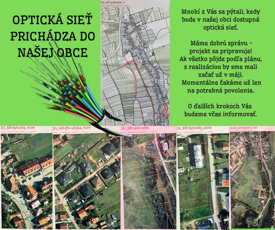 OPTICKÁ SIEŤ V NAŠEJ OBCI už tento rok.