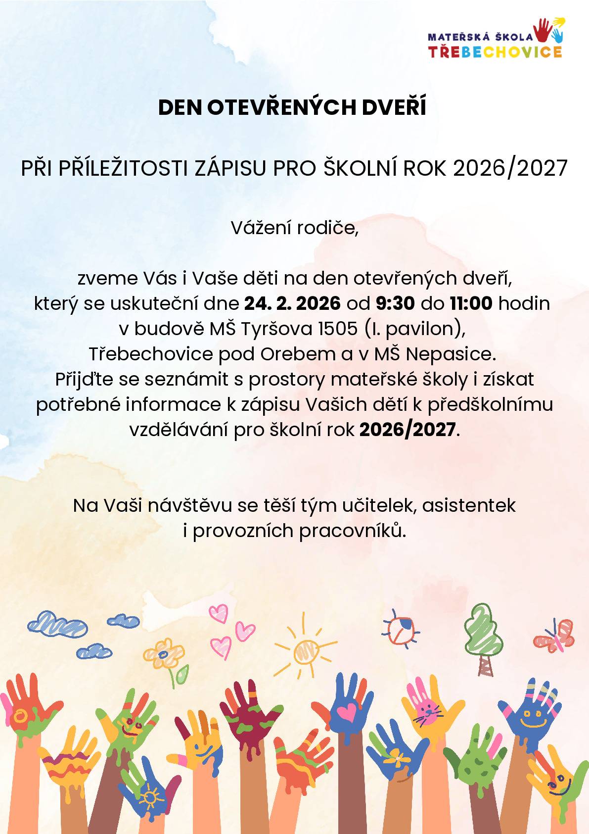 Den otevřených dveří v MŠ