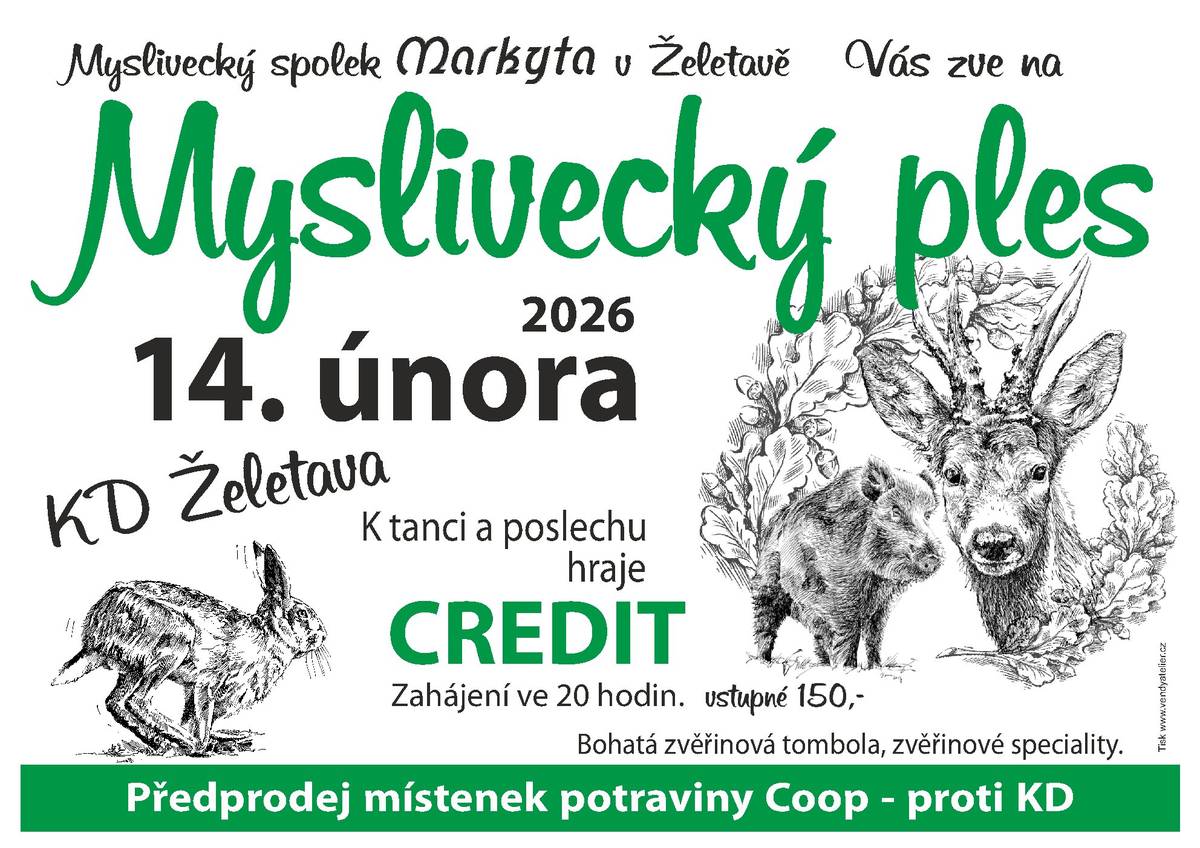 Sobota 14.2.2026 | 20:00 | KD Želetava