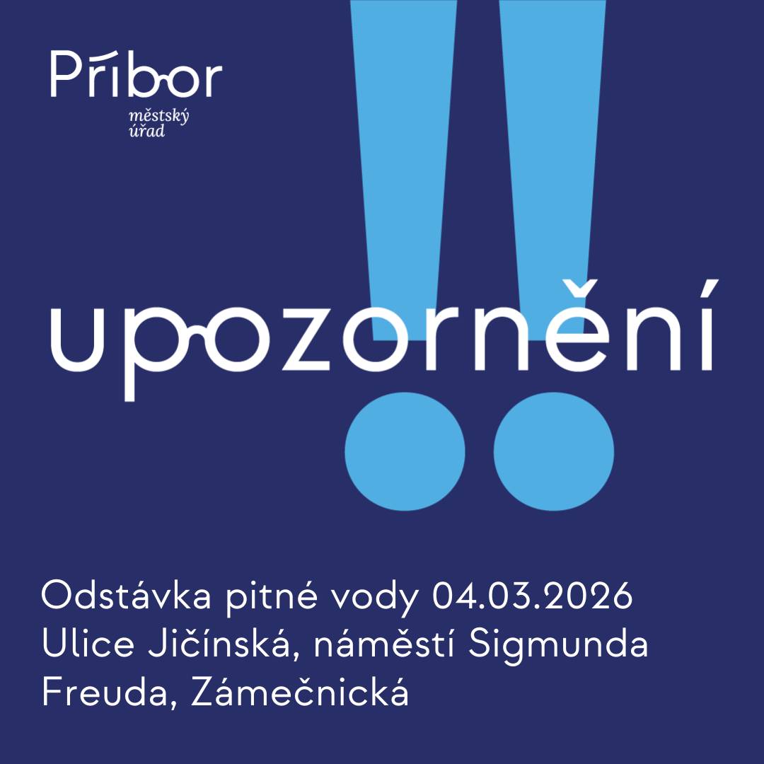SmVak informuje, že ve středu 04.03.2026 od 08:00 do 14:00 hod. dojde k plánované odstávce pitné vody na ulicích Jičínská, náměstí Sigmunda Freuda, Zámečnická, dle mapového podkladu.