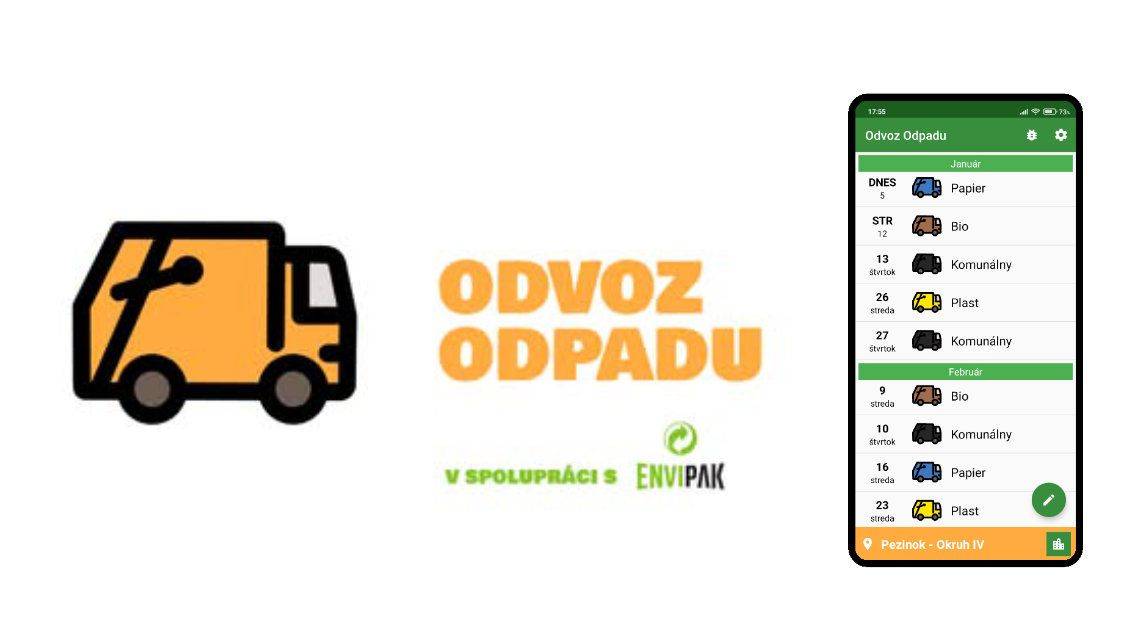 Chcete mať prehľad o tom, kedy sa bude ktorý odpad v obci vyvážať?