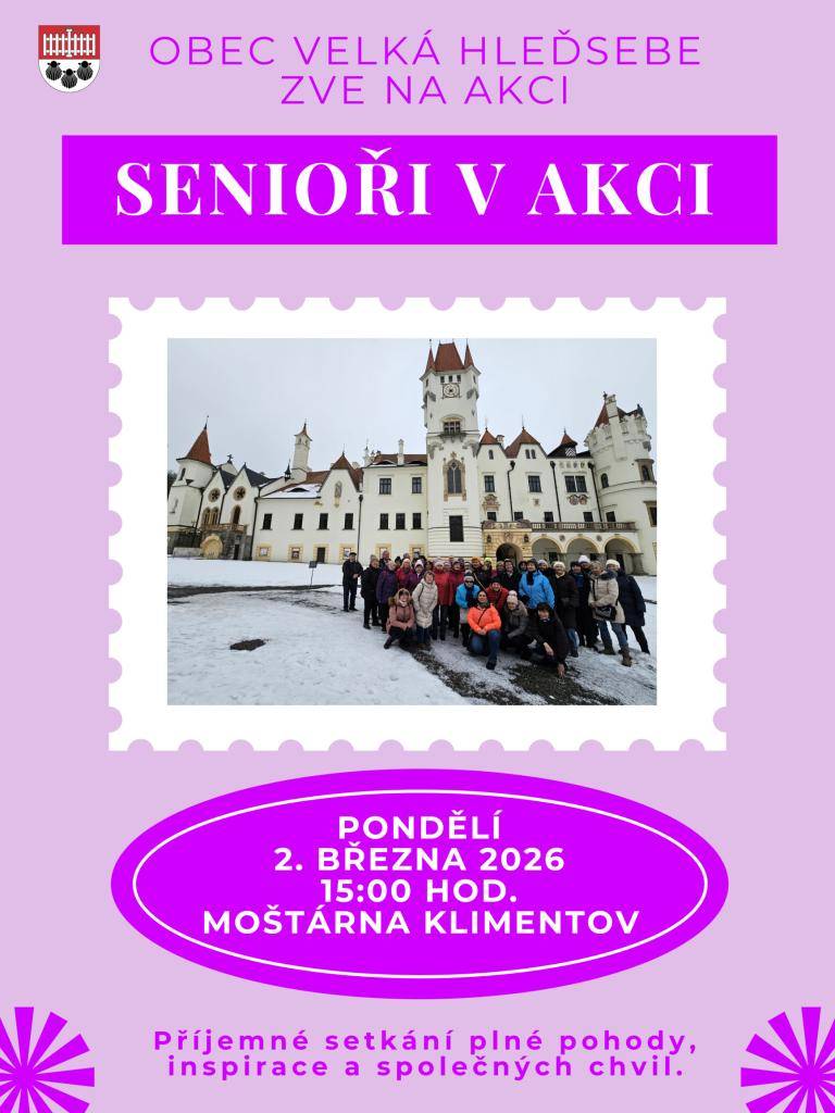 2. března 2026 od 15 hodin v moštárně v Klimentově.