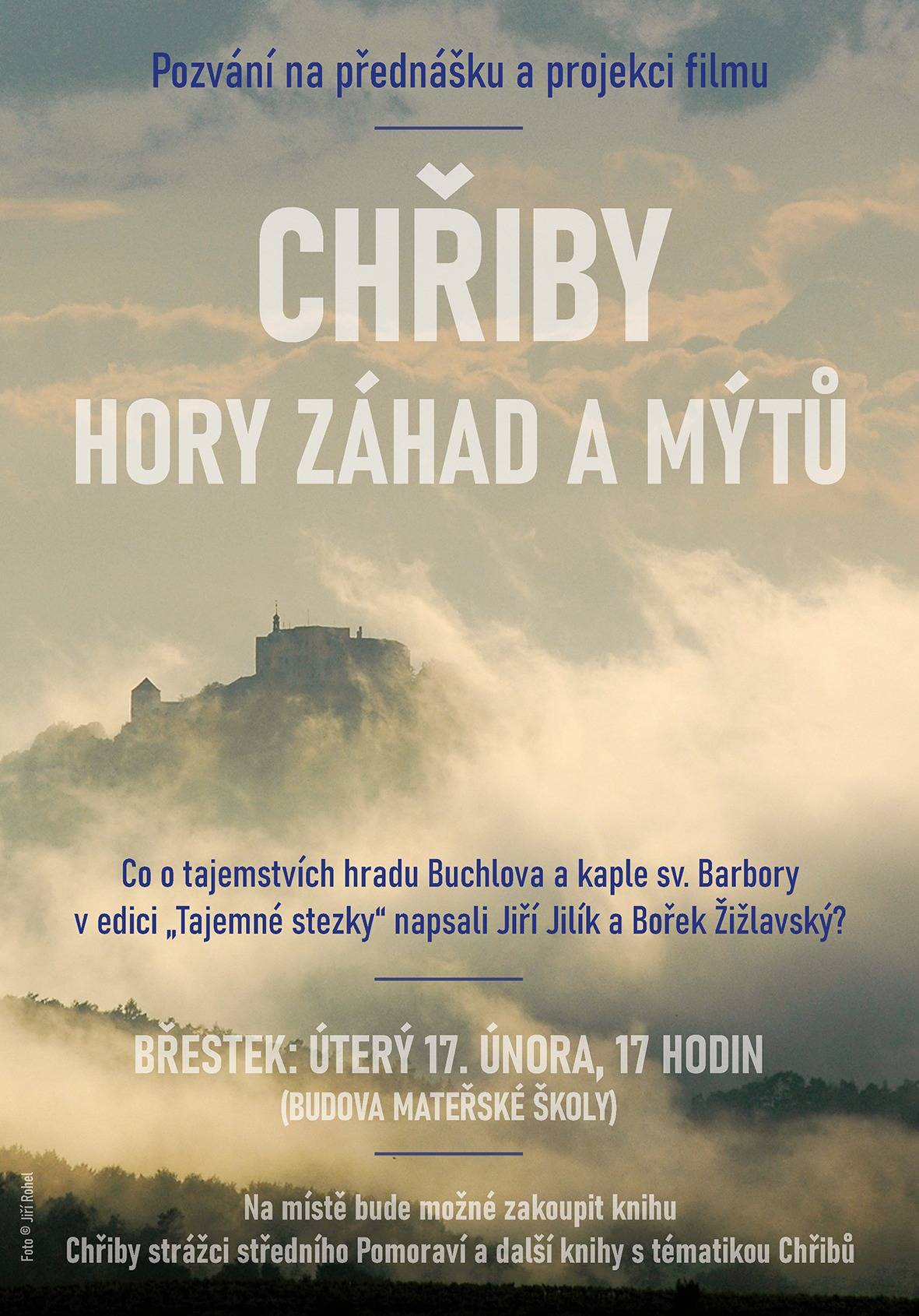 Místní knihovna v Břestku pořádá přednášku a projekci filmu „Tajemné stezky“ napsali Jiří Jilík a Bořek Žižlavský. V úterý 17. února 2026 v 17 hodin v budově mateřské školy.