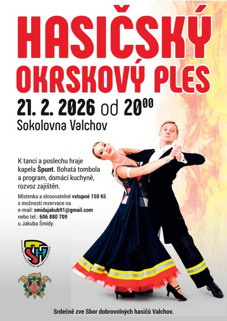 21. 2. 2026 od 20:00 Sokolovna Valchov