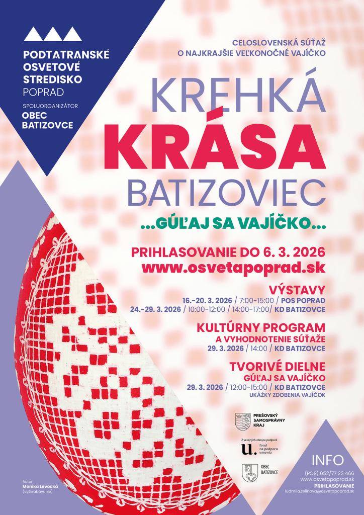 Cieľom súťaže spojenej s výstavou, predvádzaním remeselnej tvorby a neodmysliteľným folklórnym sprievodným programom je podnietiť tvorivú aktivitu a fantáziu všetkých – mladých, starých, aj tvorcov umelecko remeselnej výroby – tvorcov veľkonočných vajíčok, uchovávať jarné zvyky a tradície.