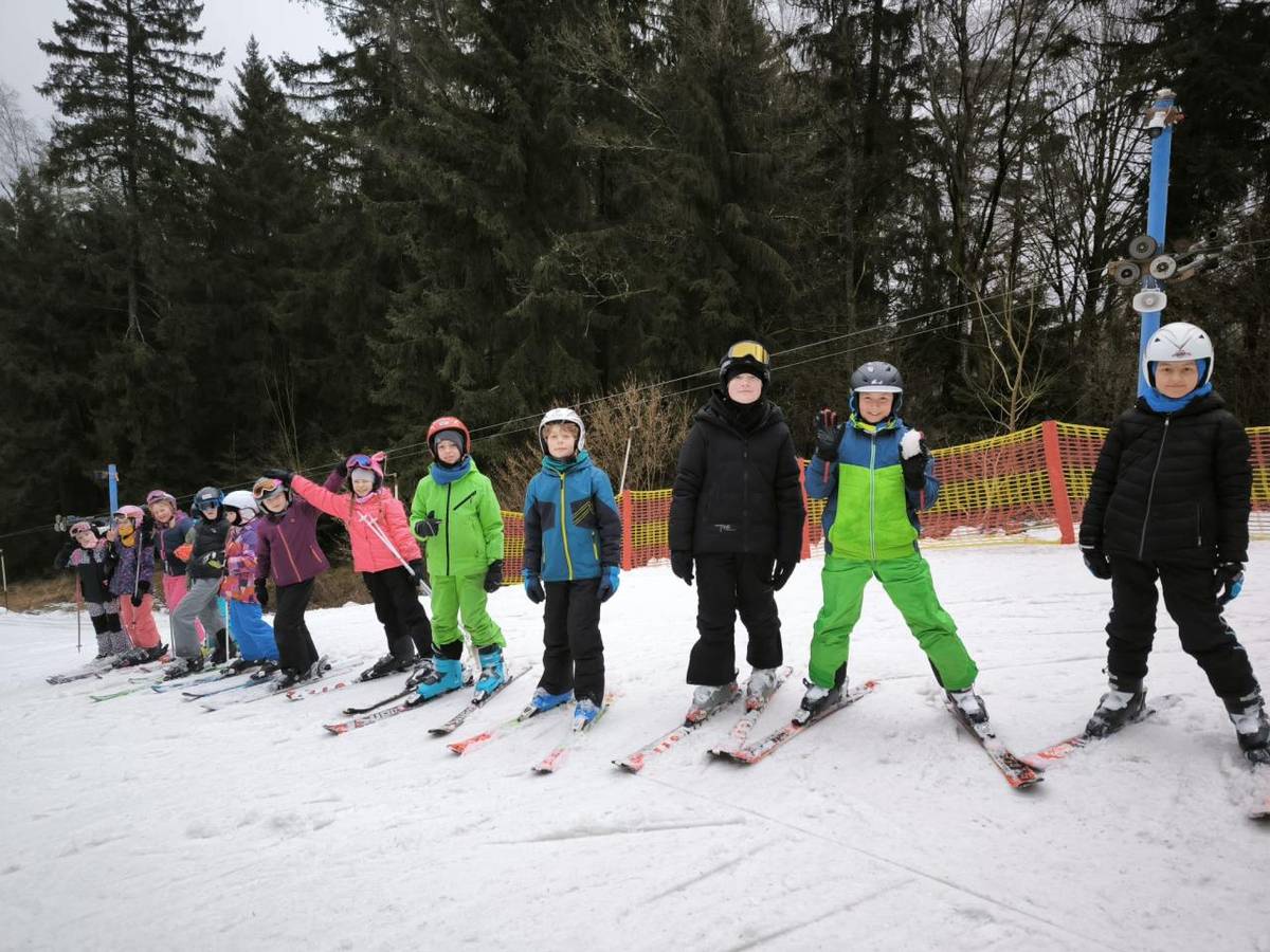 Tento týden probíhalo lyžování v přírodě, kterého se zúčastnili žáci 3., 4., 5., 6. a 7. třídy. Po tři dny lyžovali ve Skiareálu Hradiště v Nové Bystřici a každý den se viditelně zlepšovali. Poslední den se s nadšením zúčastnili závodů ve slalomu, kde se ukázaly jejich dovednosti a soutěživost.