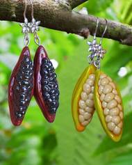 Náušnice s kakaovými boby