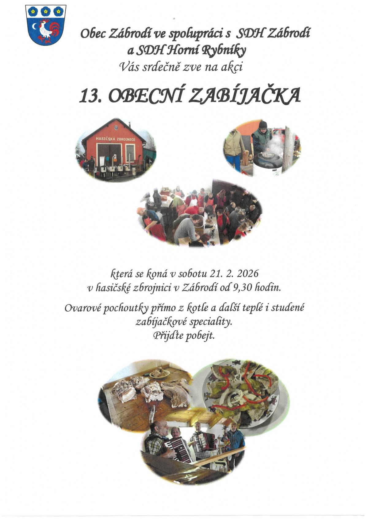13. Obecní zabíjačka 21.2.2026
