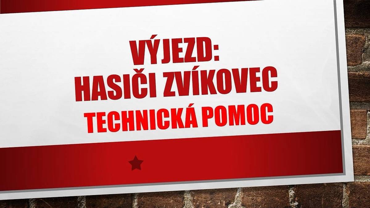 Dne 7. prosince 2025 v 16:13 hodin byla v Kalinově vsi, části obce Zvíkovec, nahlášena technická pomoc. Naše jednotka vyjela k osobnímu automobilu Dacia, který zapadl na příjezdové cestě k chatám a měl vybitou autobaterii.