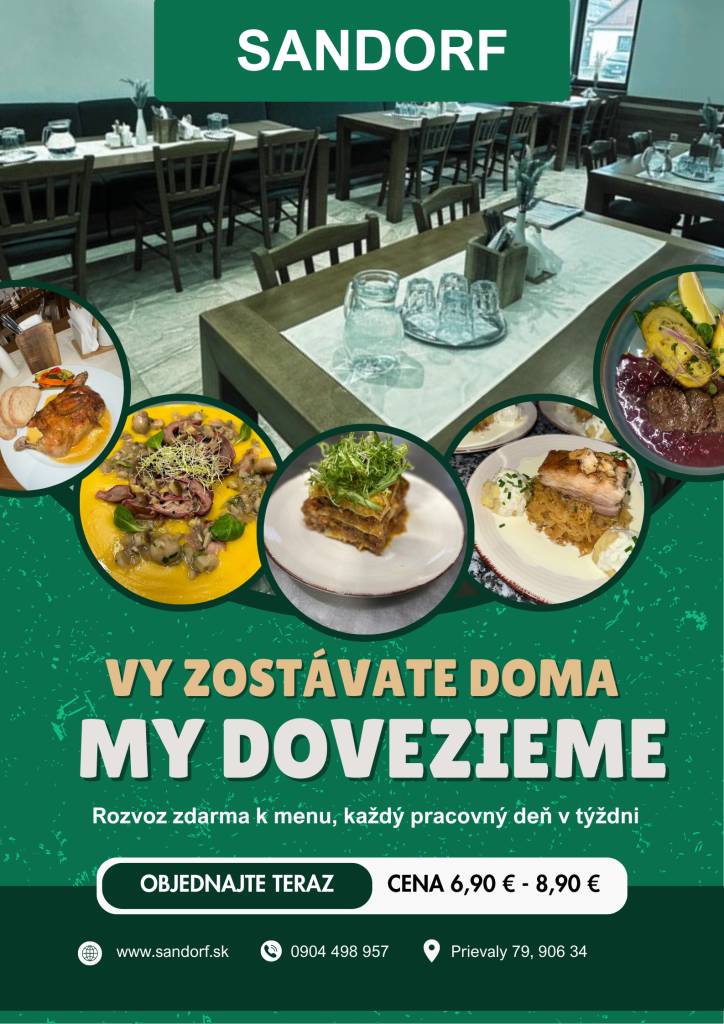 ponúka rozvoz obedov