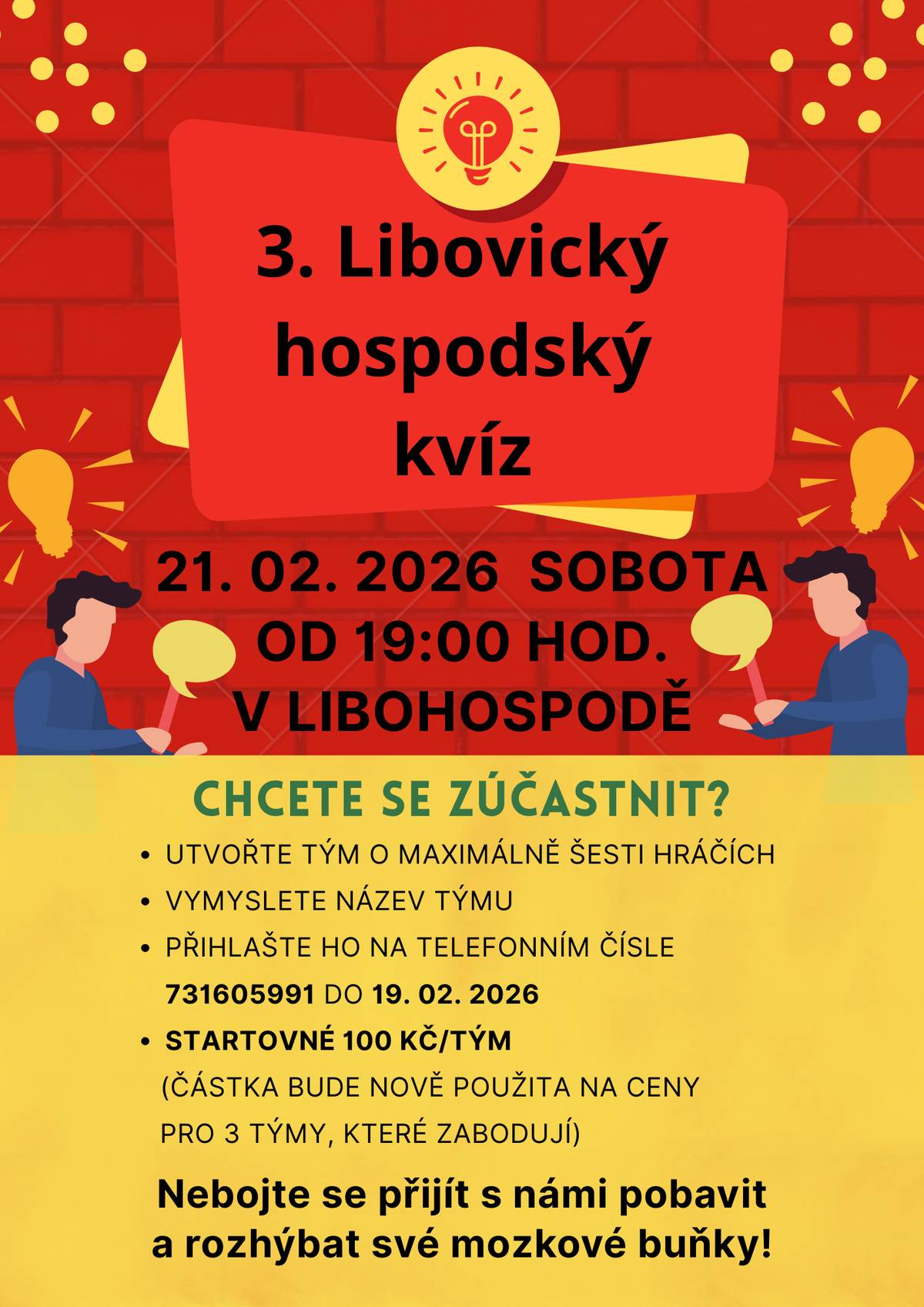 Přijďte si zasoutěžit a pobavit se 😉