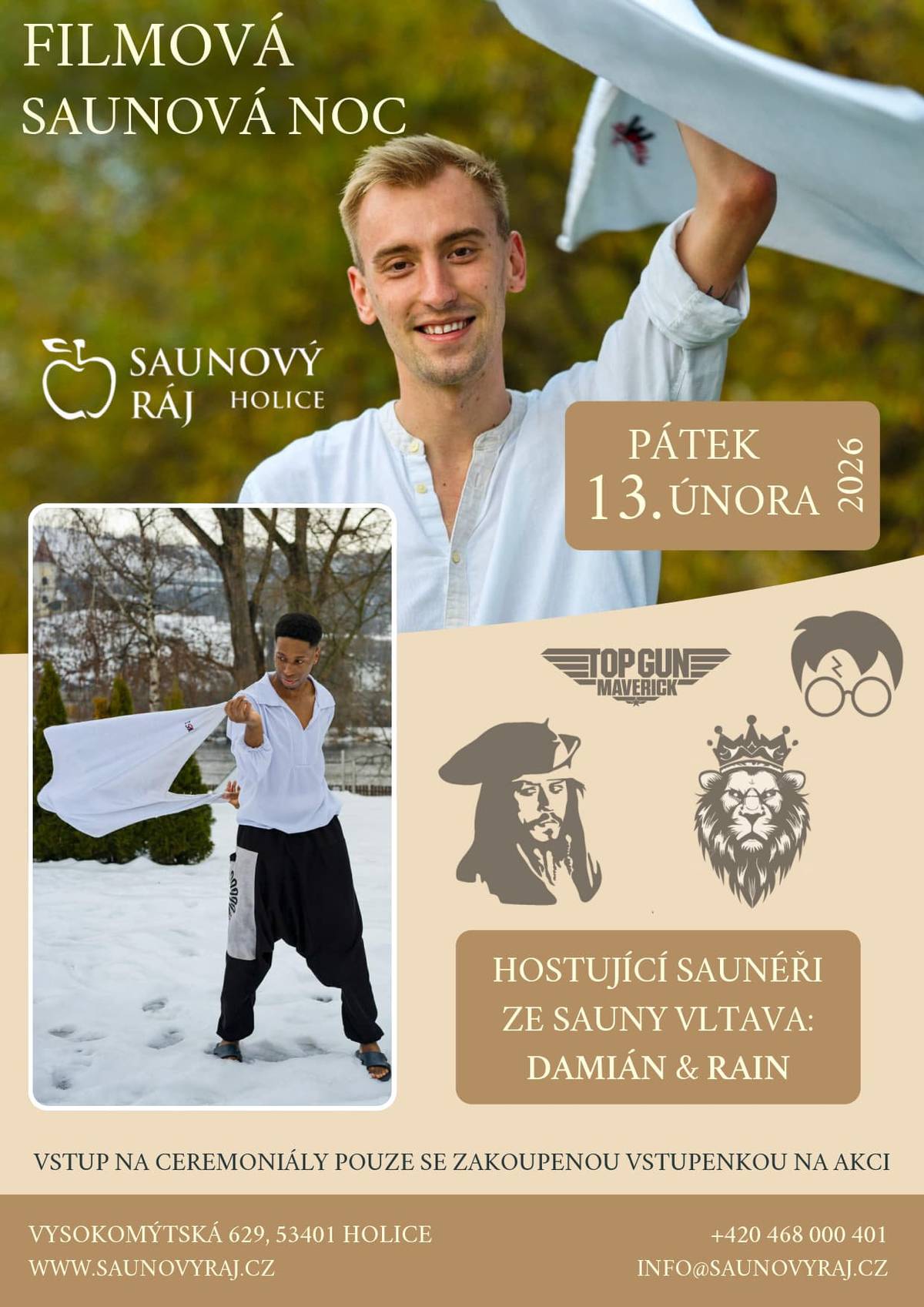 Vážení spoluobčané,   přinášíme vám přehled akcí, které nás čekají v Holicích:   13. února – Holice – Filmová saunová noc – Saunový ráj Holice 14. února – Holice – Holický masopust – Kultura pro město 14. února – Holice – Basketbal U13 – BVK Holice z.s. 14. února – Holice – 34. mistrovství klubu masných plemen králíků 17. února – Holice – Výroba domácích pomazánek – Komunitní klub pro mládež Holice   Gymnastika pro děti – ASPV Holice, TJ Jiskra z.s.