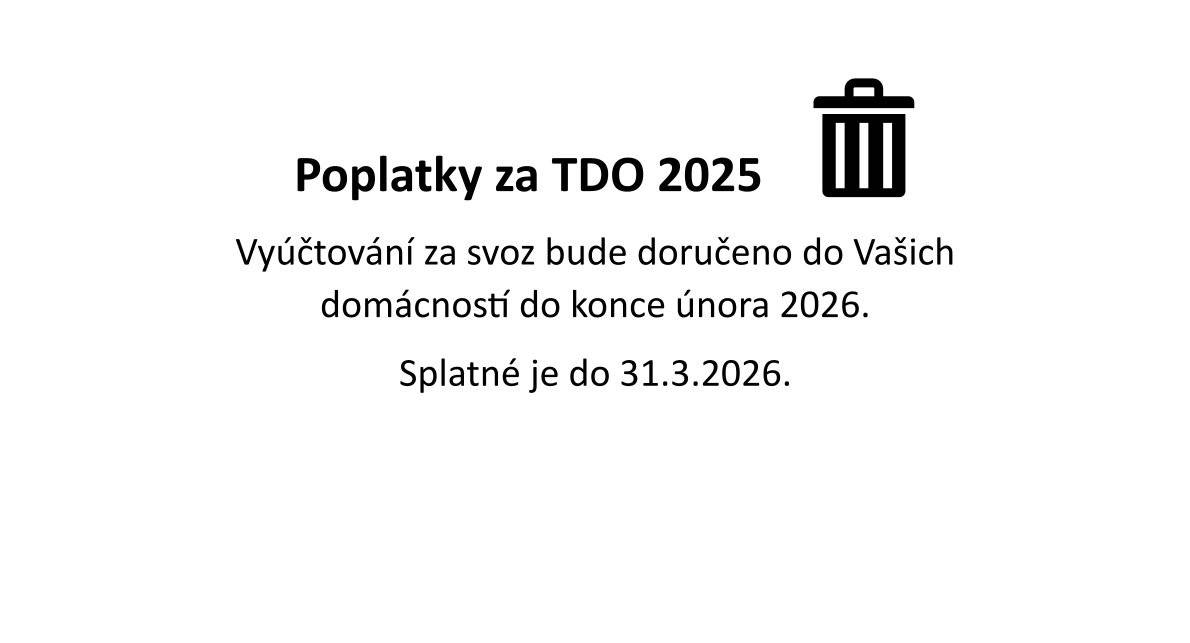Vyúčtování za svoz za rok 2025.