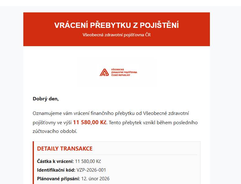 Pozor na falešné emaily!