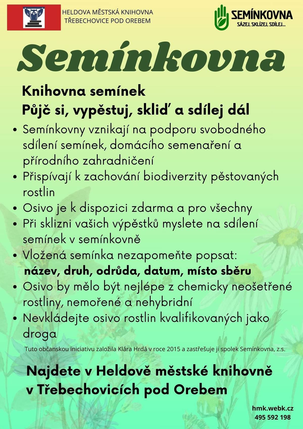 Semínkovna v Heldově městské knihovně