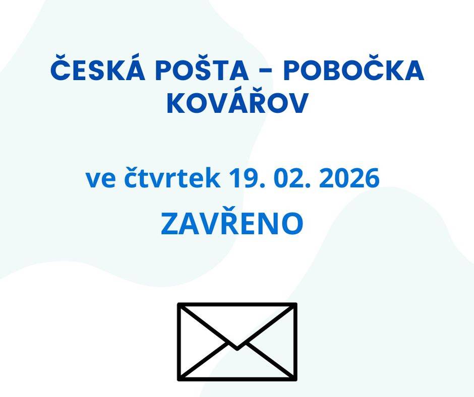Ve čtvrtek 19. 02. 2026 ZAVŘENO.