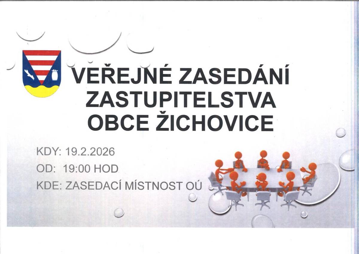 Pozvánka na XVII.veřejné zasedání zastupitelstva Obce Žichovice