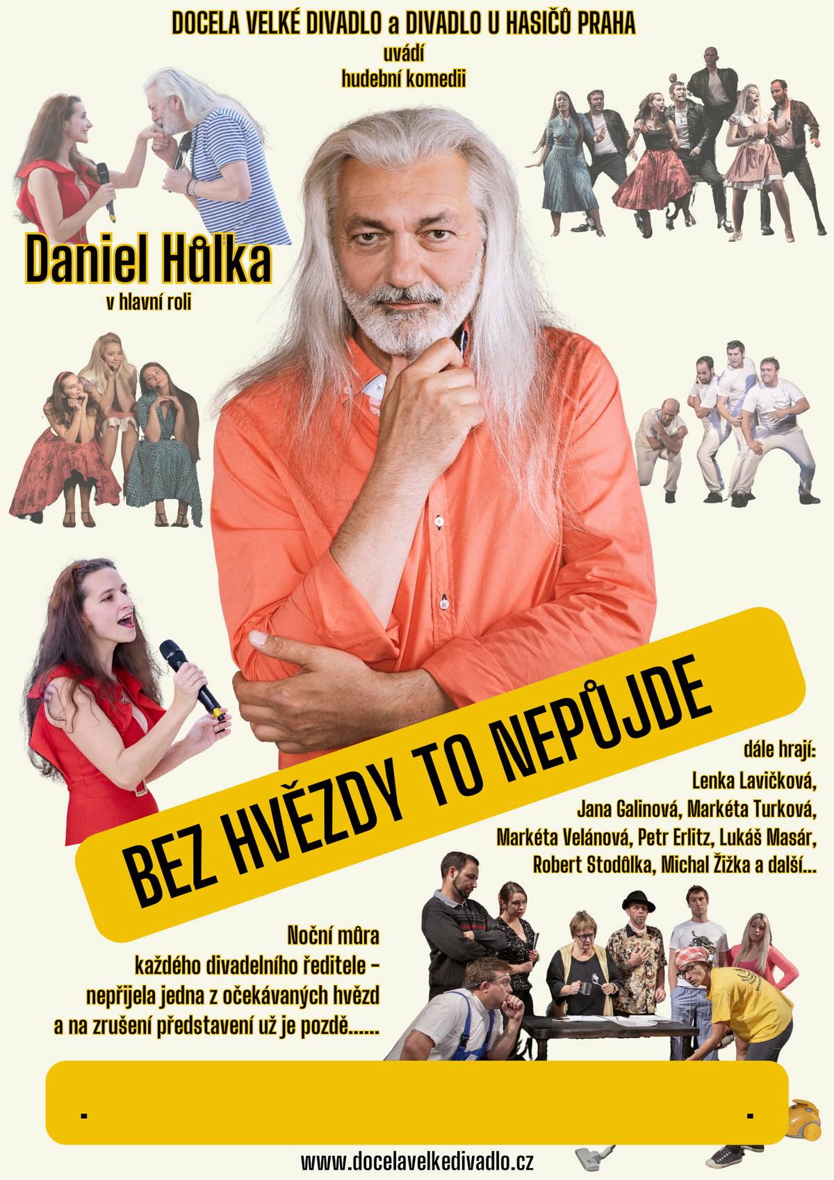 Velký sál MěKaSS Vejprty Pátek 27.3.2026 od 19.00 hod. Vstupné od 180 – 250 Kč. Prodej vstupenek zahájen v pondělí 23.2.2026 tel. 731 449 167 / 730 517 332