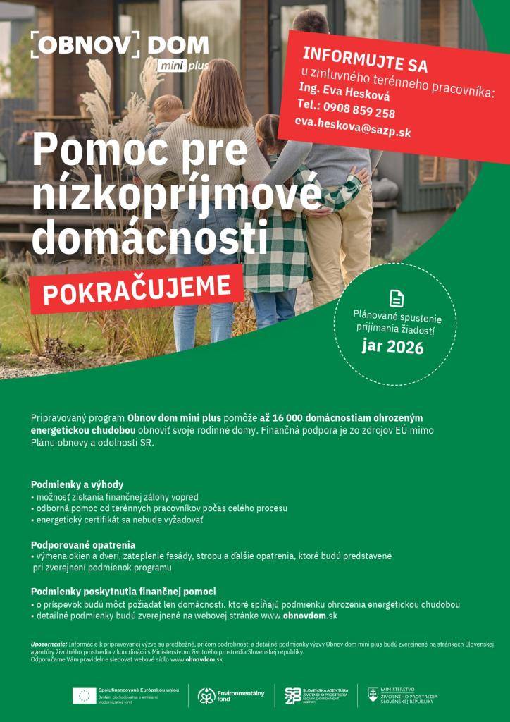 Výzva - Obnov dom Mini Plus