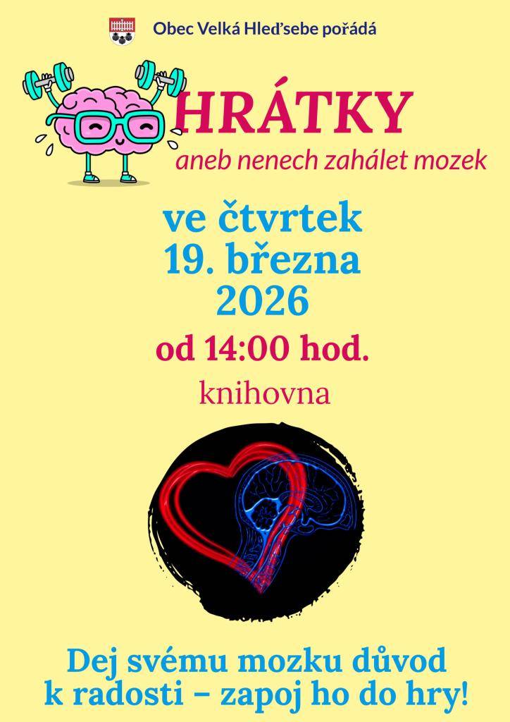 19. března 2026 od 14 hodin v obecní knihovně.