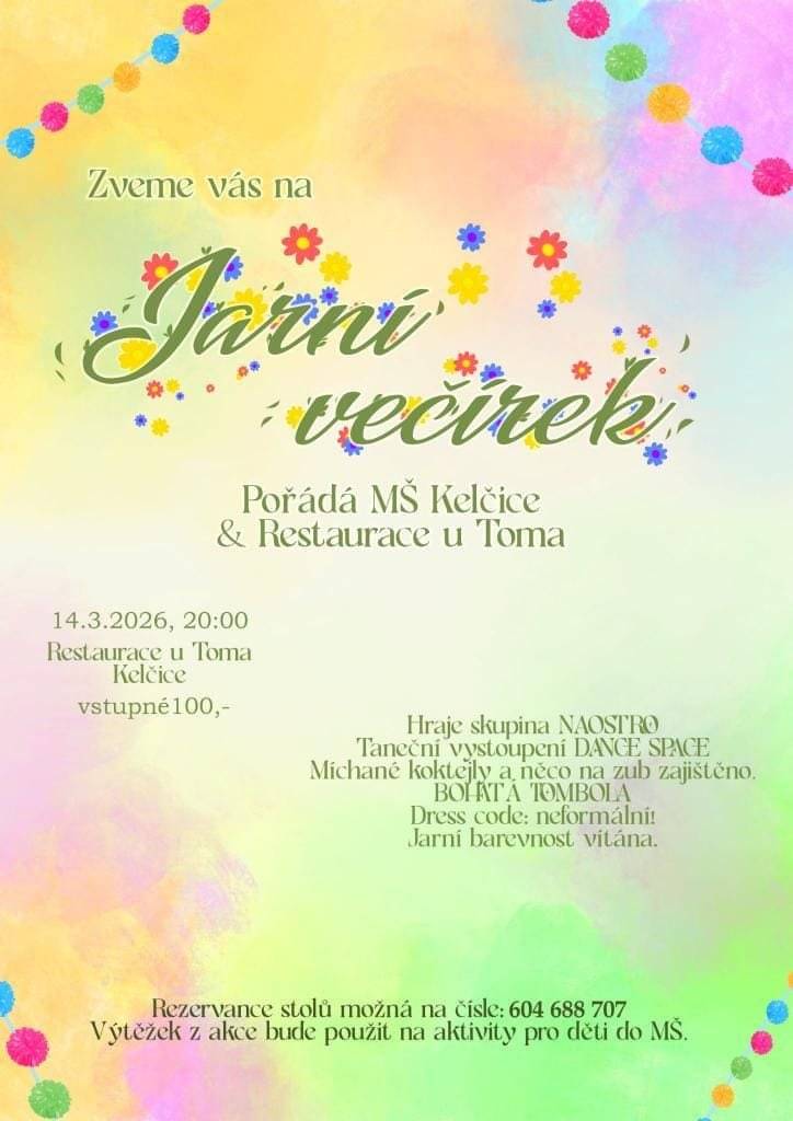 MŠ Kelčice a Restaurace u Toma zvou ...