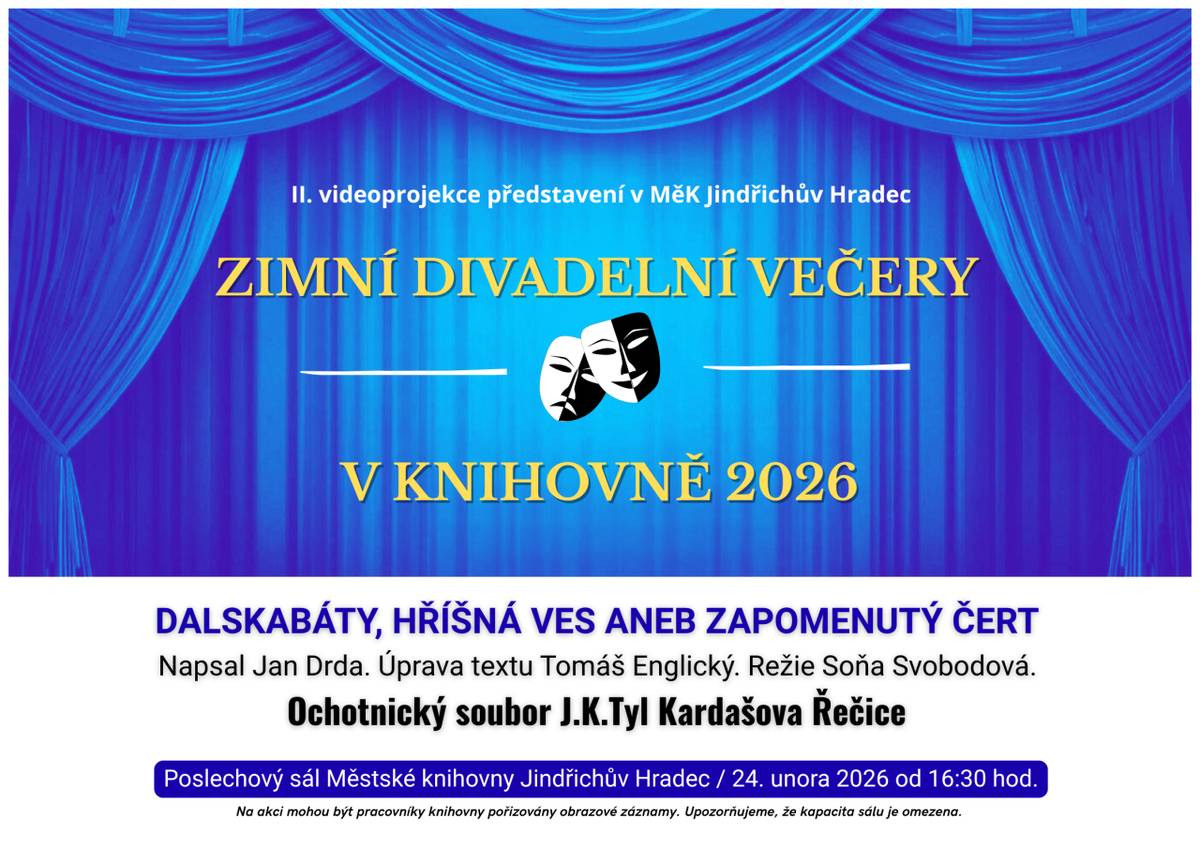 Videoprojekce představení - Dalskabáty, hříšná ves aneb zapomenutý čert (24. února od 16:30)