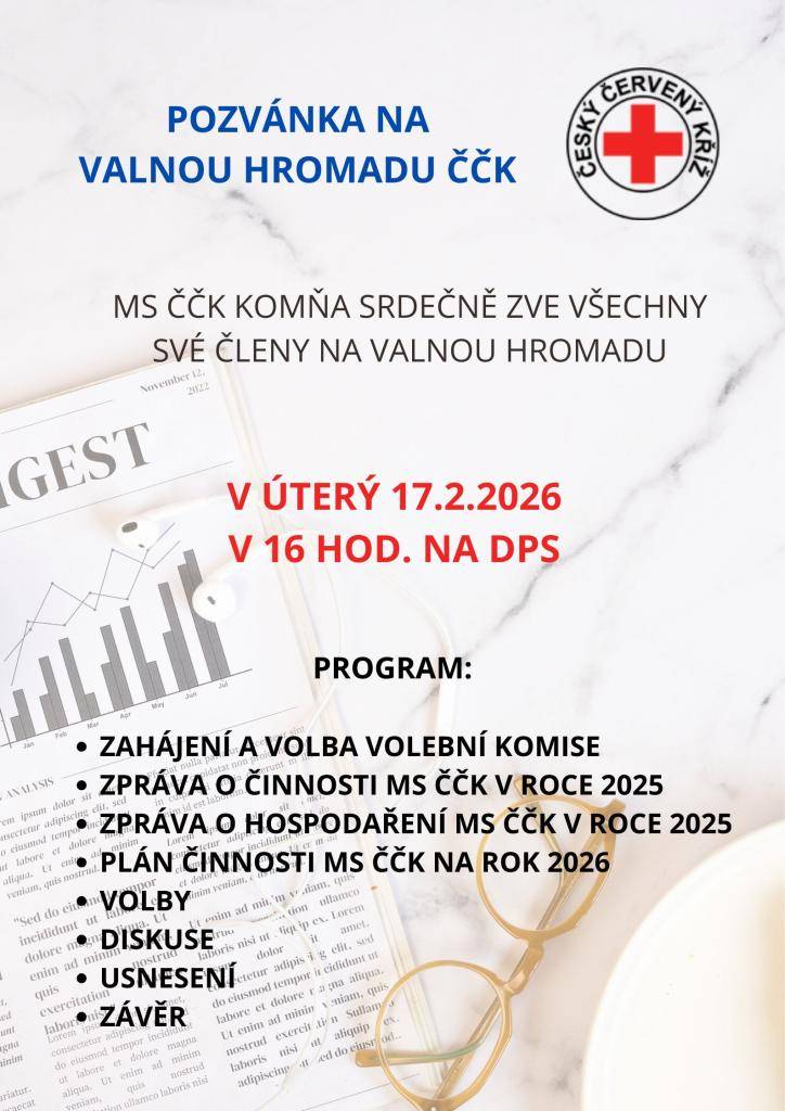 v úterý 17.2. 2026 od 16:00 hodin na DPS