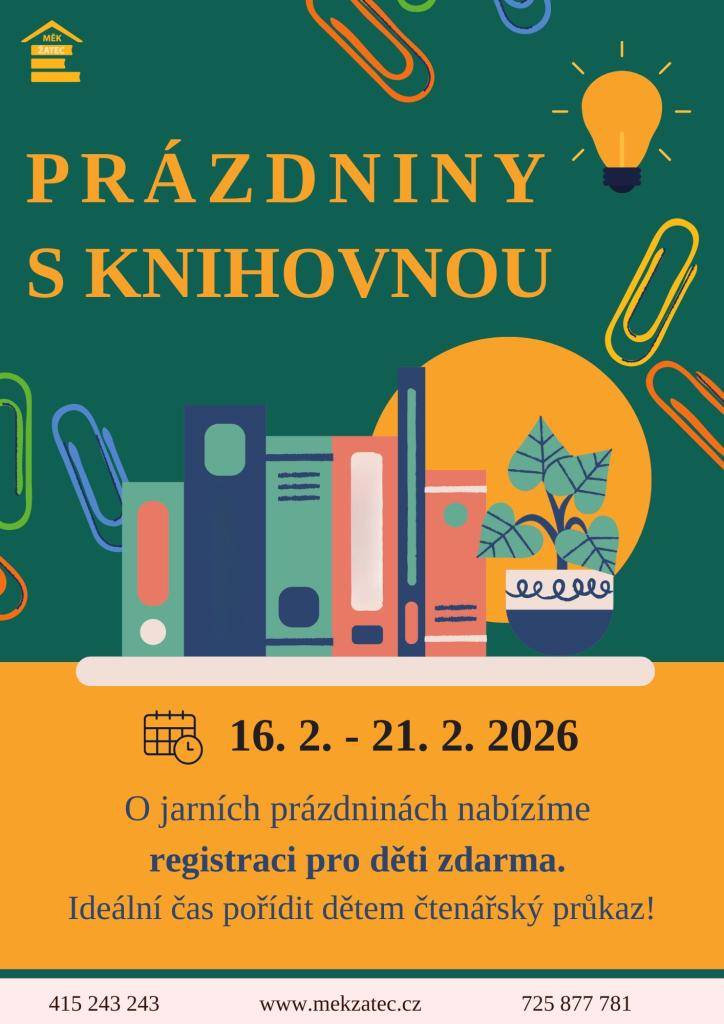 Na jarní prázdniny mají program pro děti připravený v městské knihovně, v digitálním kině i Přírodovědném centru. Ve čtvrtek začíná v regionálním muzeu velikonoční výstava. V neděli jste zváni na Valentýnský muzikálový koncert do divadla.