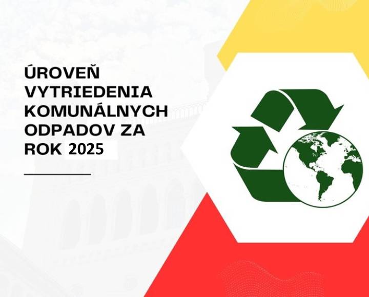 Oznámenie o úrovni vytriedenia komunálnych odpadov za rok 2025 sa nachádza v dokumente v prílohe článku.