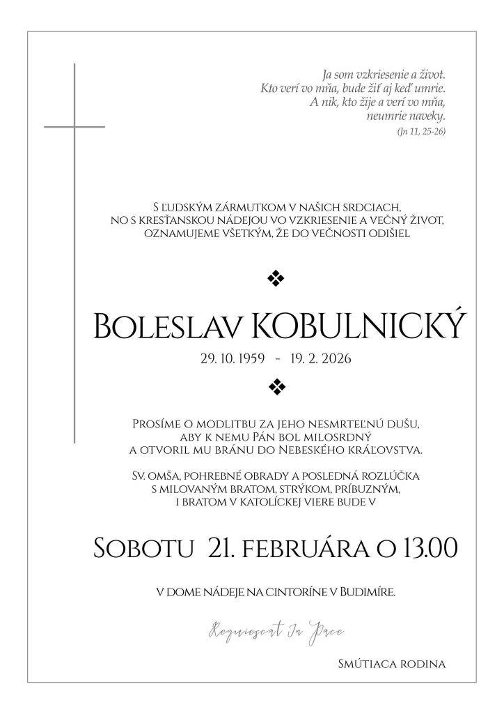 Smútočné oznámenie