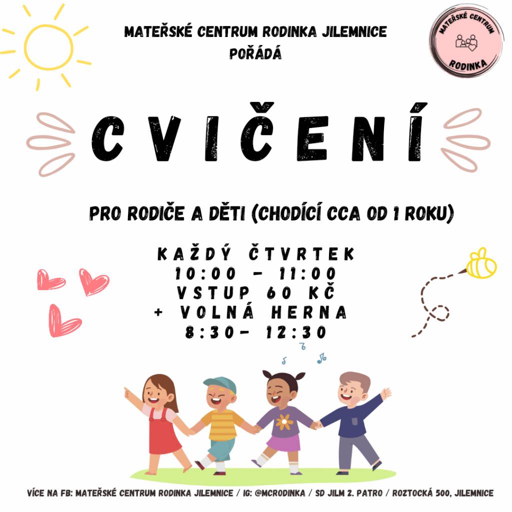 Pro rodiče a děti (chodící cca od 1 roku)