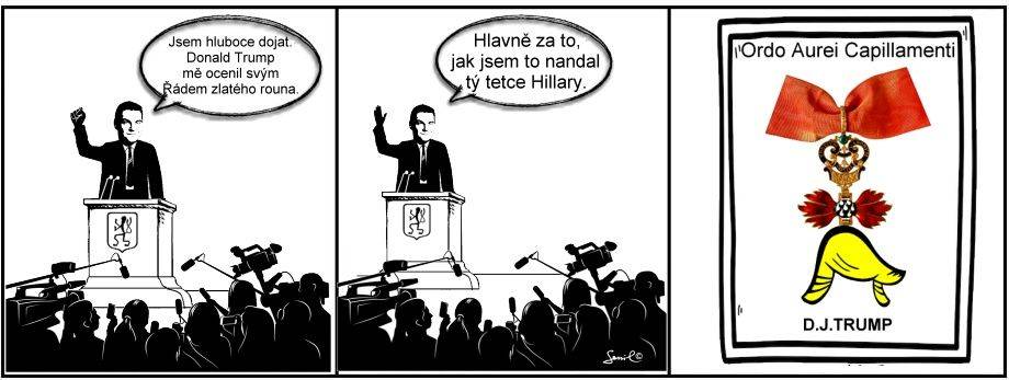 Trump vyznamenal Macinku