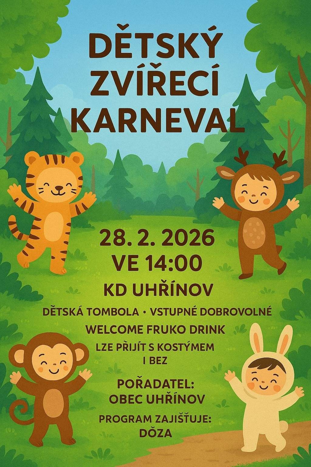 28.2.2026 ve 14:00hod v KD Uhřínov