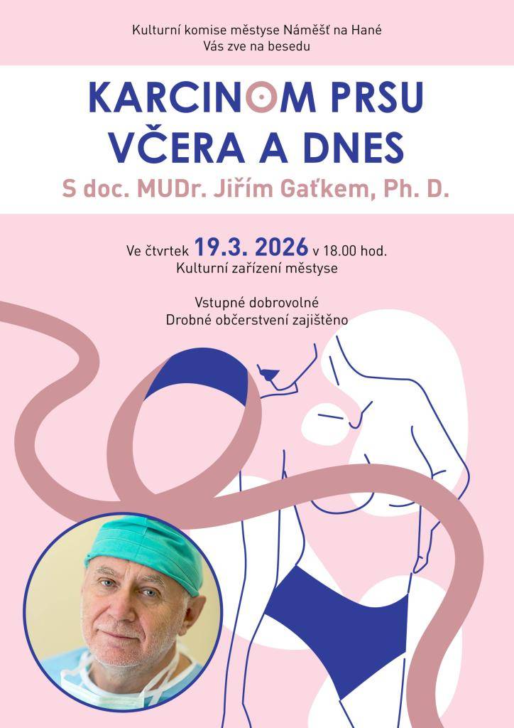 Přednáška 19.3.2026 s doc. MUDr. Jiřím Gaťkem, Ph.D.- KARCINOM PRSU VČERA A DNES