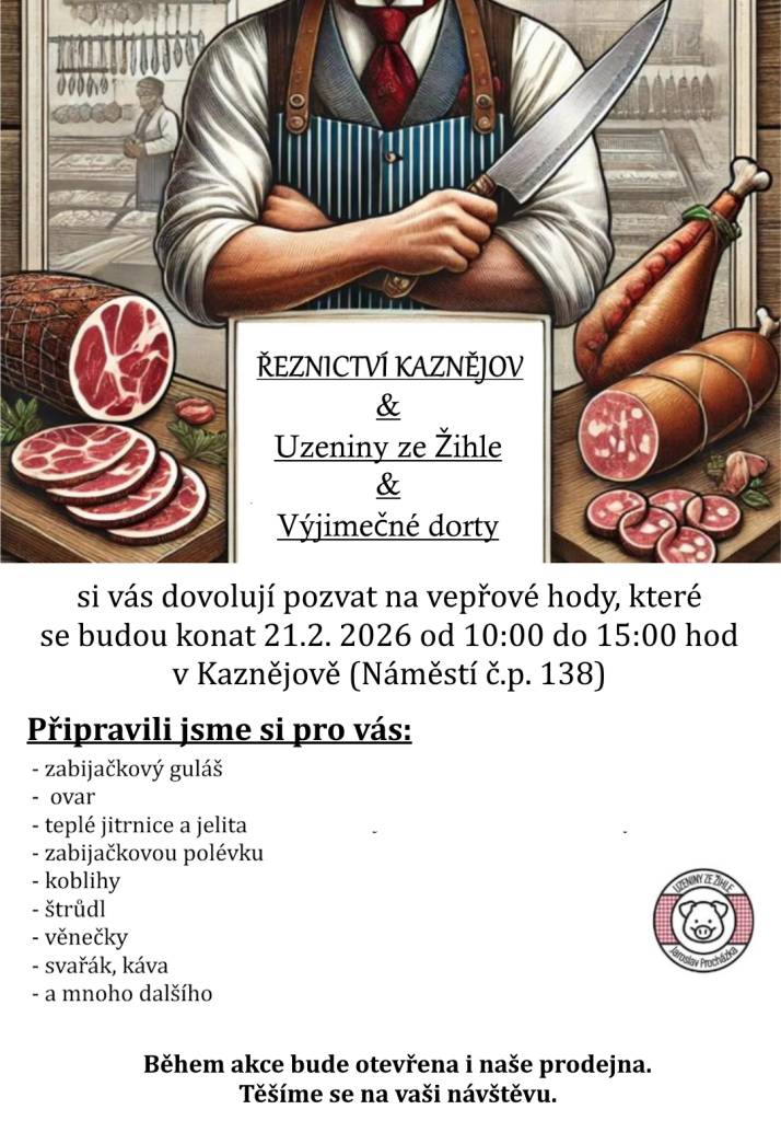 21. února 2026 od 10:00 do 15:00, Náměstí č.p. 138