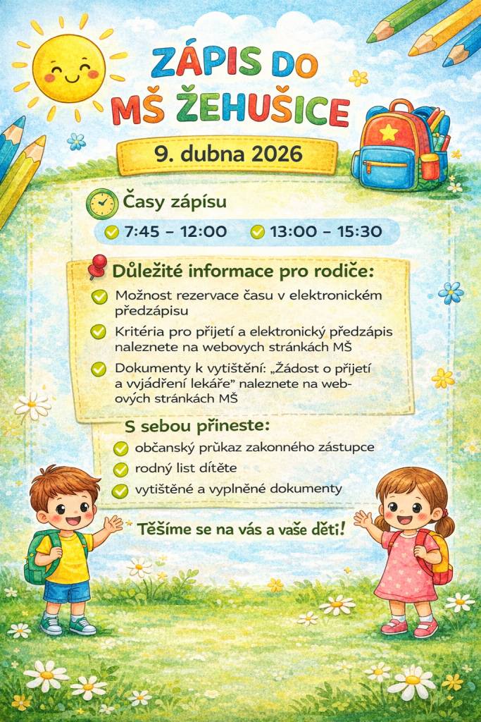 DOKUMENTY KE STAŽENÍ NALEZNETE V ZÁLOŽCE ÚŘEDNÍ DESKA.  Níže naleznete odkaz odkaz s instrukcemi jak postupovat při elektronickém předzápisu.