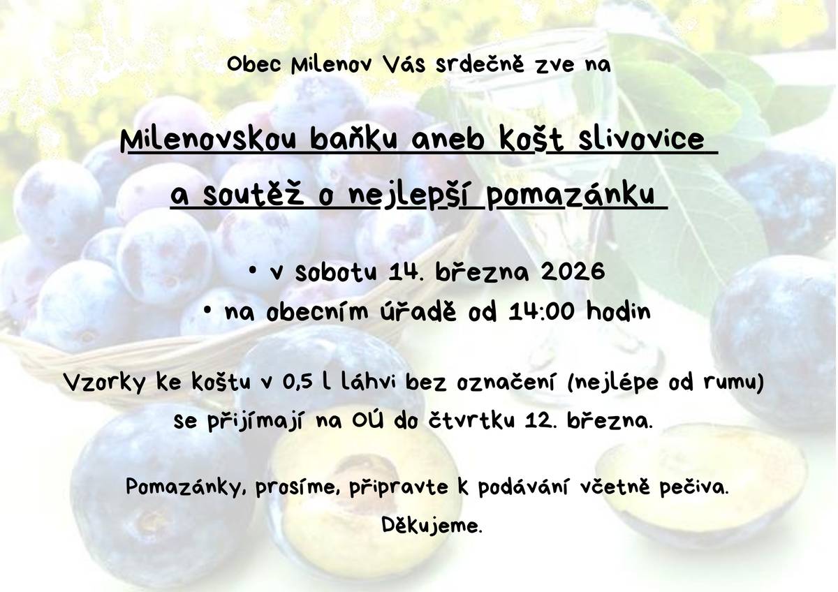Vypáleno? Výborně! Pojďte se připojit k letošnímu koštu. Letos se soutěží o nejlepší pomazánku! 🥛👍
