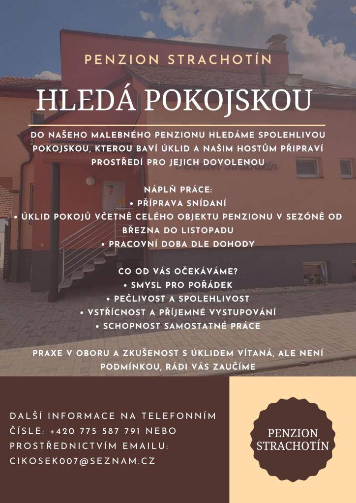 abídka práce - pokojská