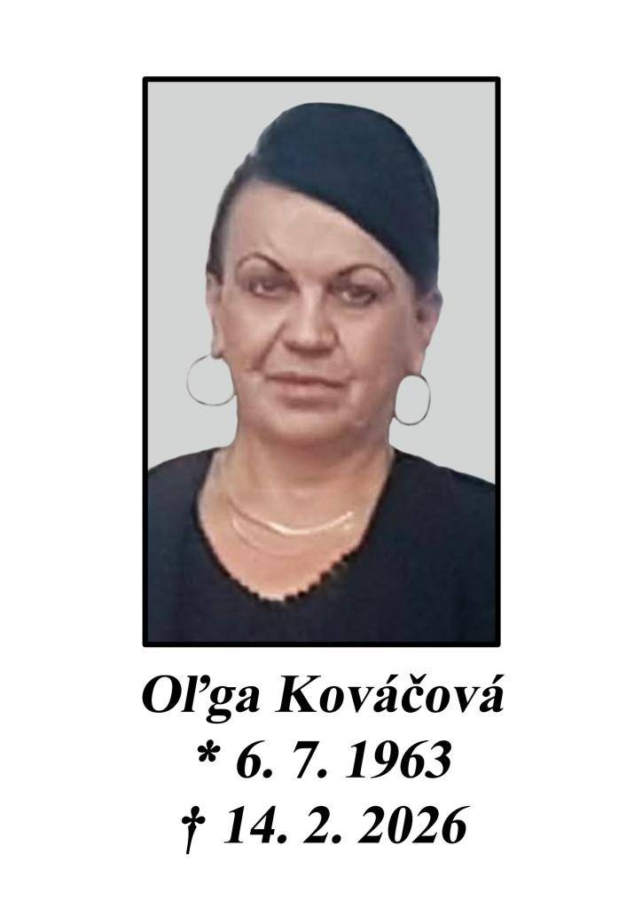 Posledná rozlúčka sa uskutoční 20. 2. o 13.00 hod. v dome smútku v Liptovskej Tepličke.