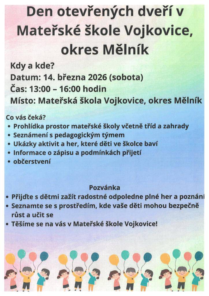 MŠ Vojkovice 14.3.2026